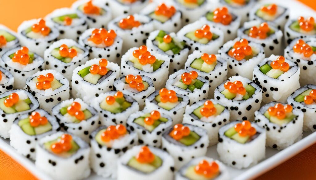 Capelin Rogen als japanische Delikatesse