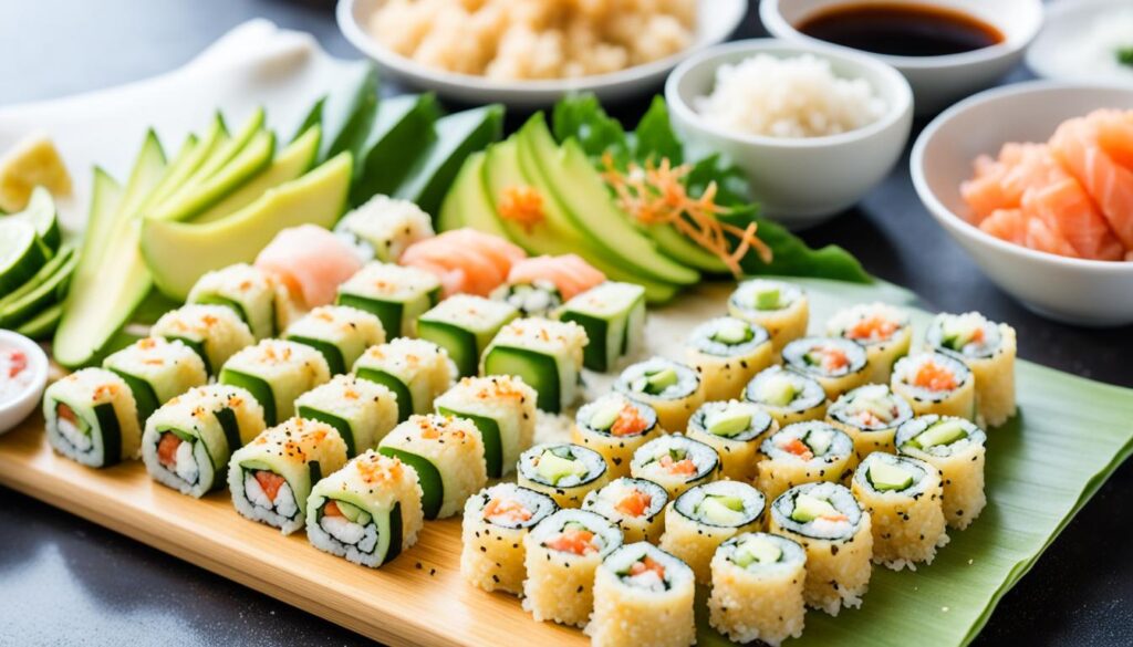Essentielle Zutaten Sushi Crunchy Roll Essentielle Zutaten Sushi Crunchy Roll