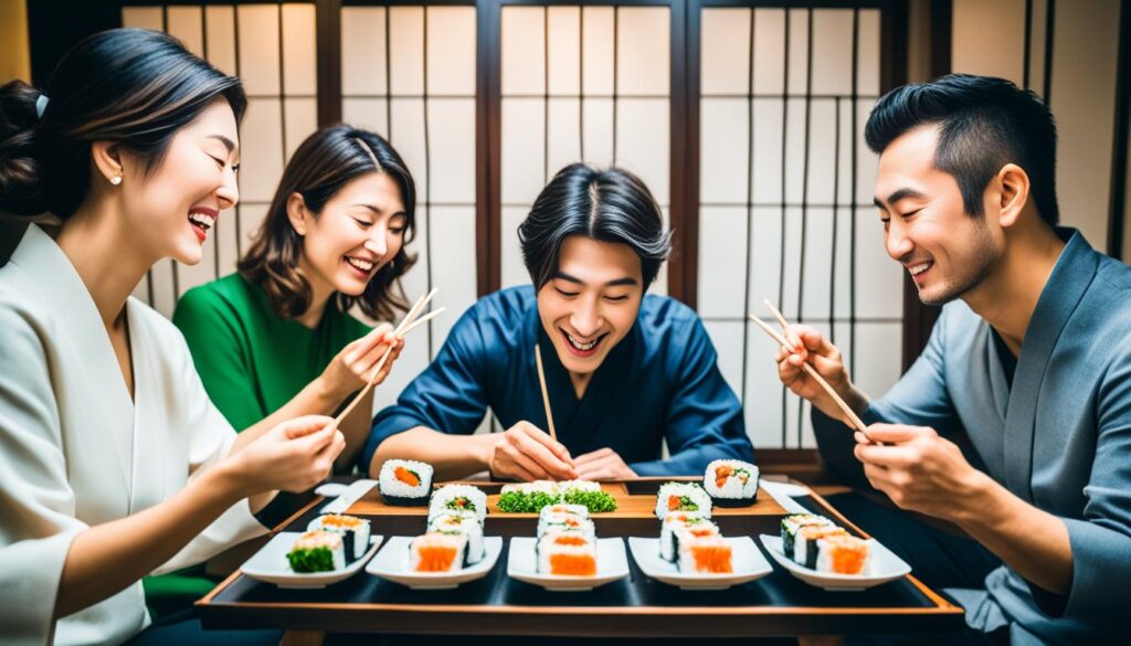 Japaner vor dem Essen