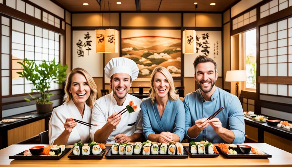 Japanische Tischmanieren beim Sushi Essen