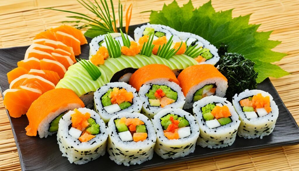 Kürbis als Sushi Zutat
