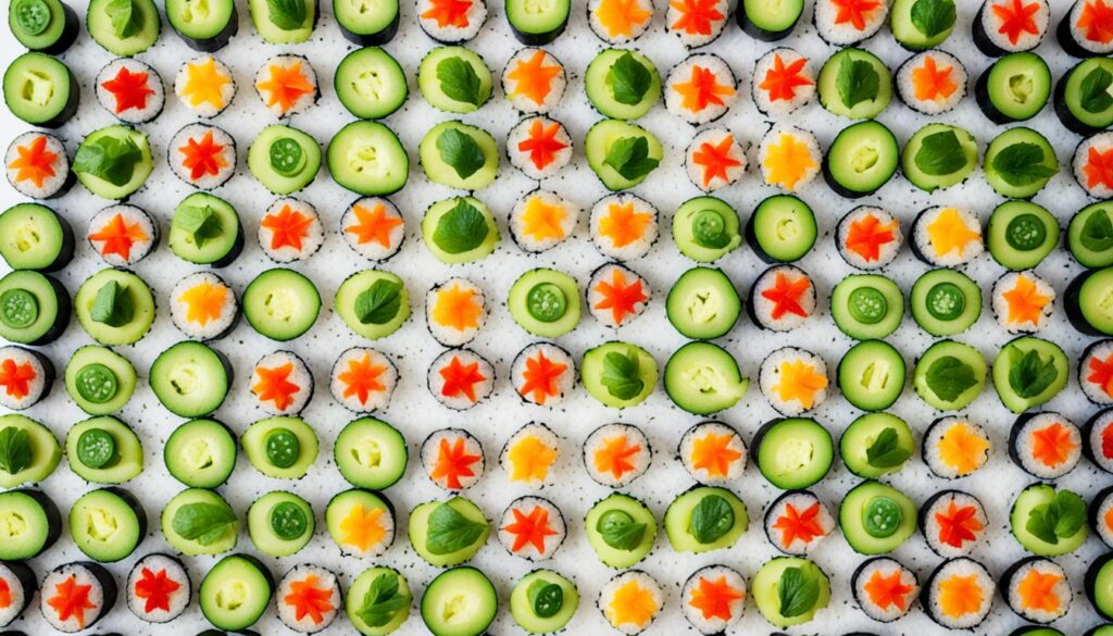 Sushi Füllung Gemüse Variationen